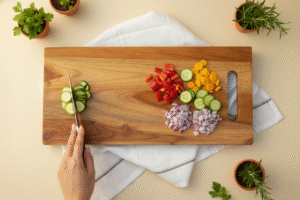 Golden Teak Chopping Board