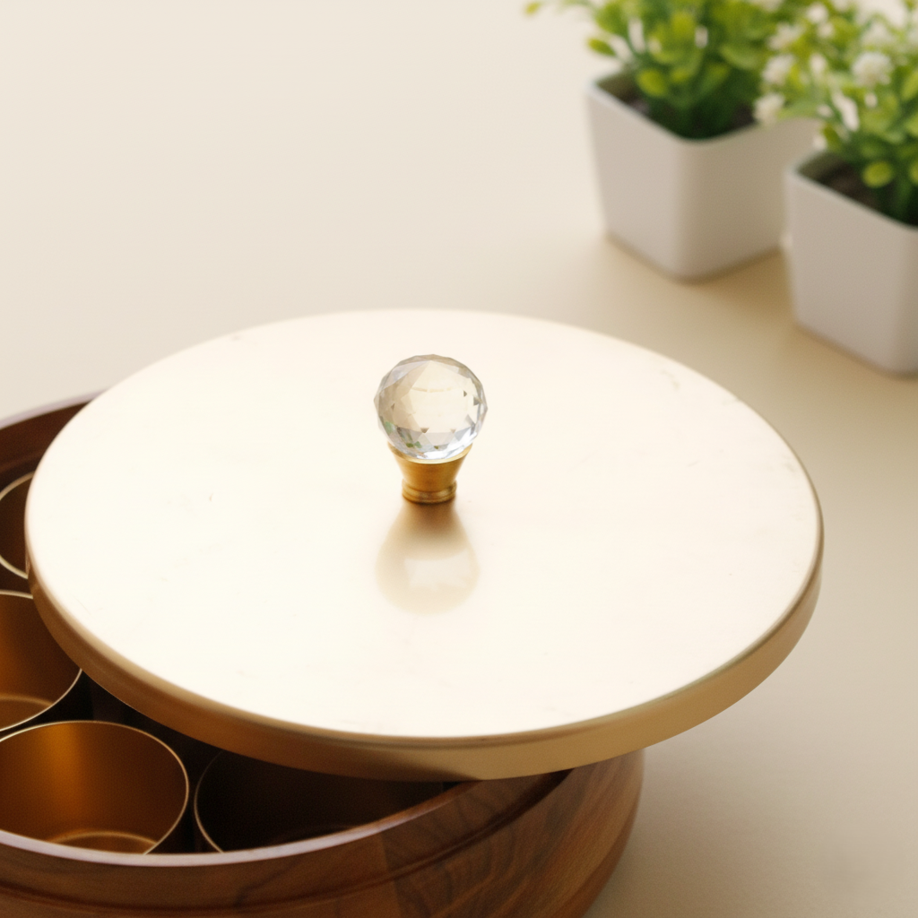 Golden teak Masala box - Image 3