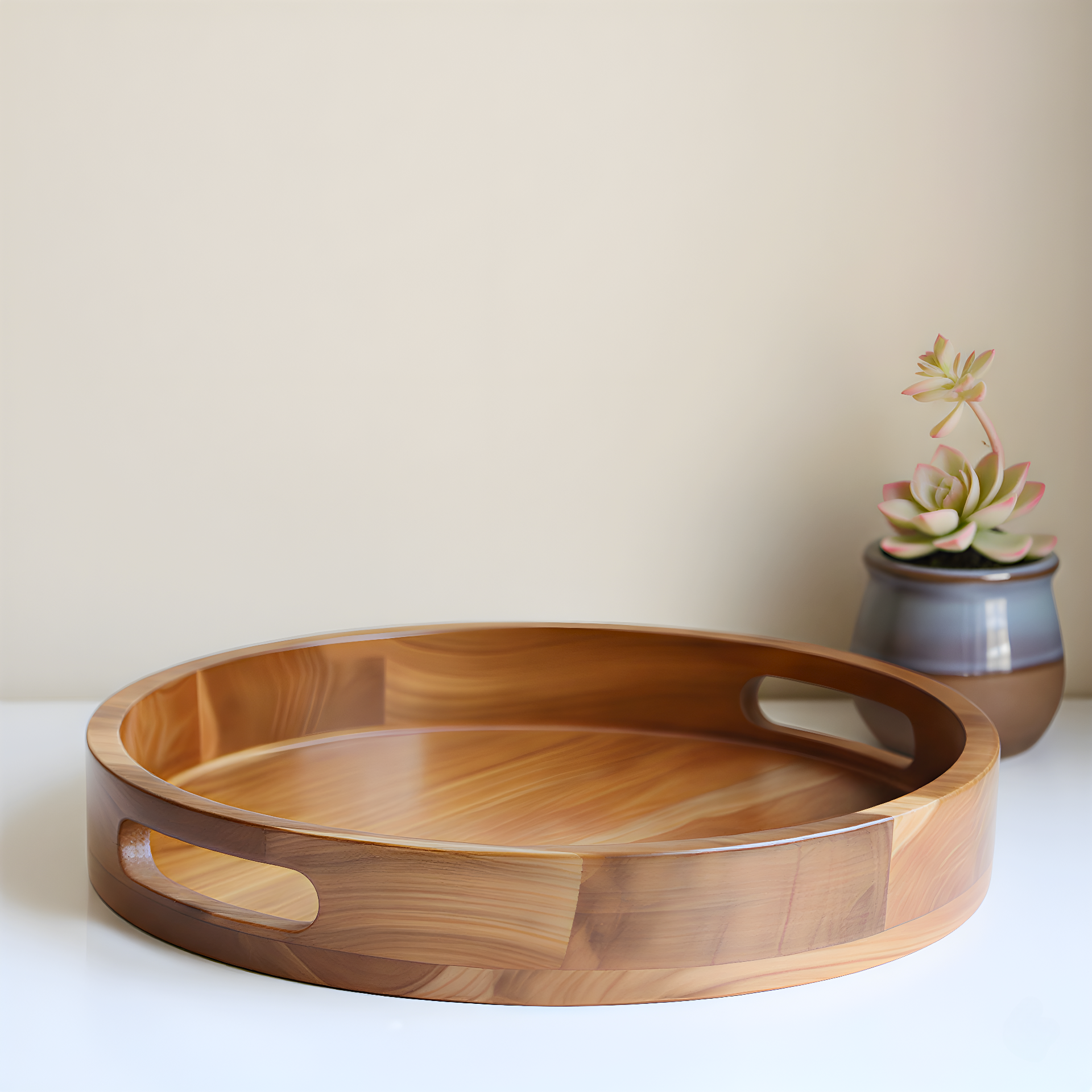 Golden-Teak-round-Tray